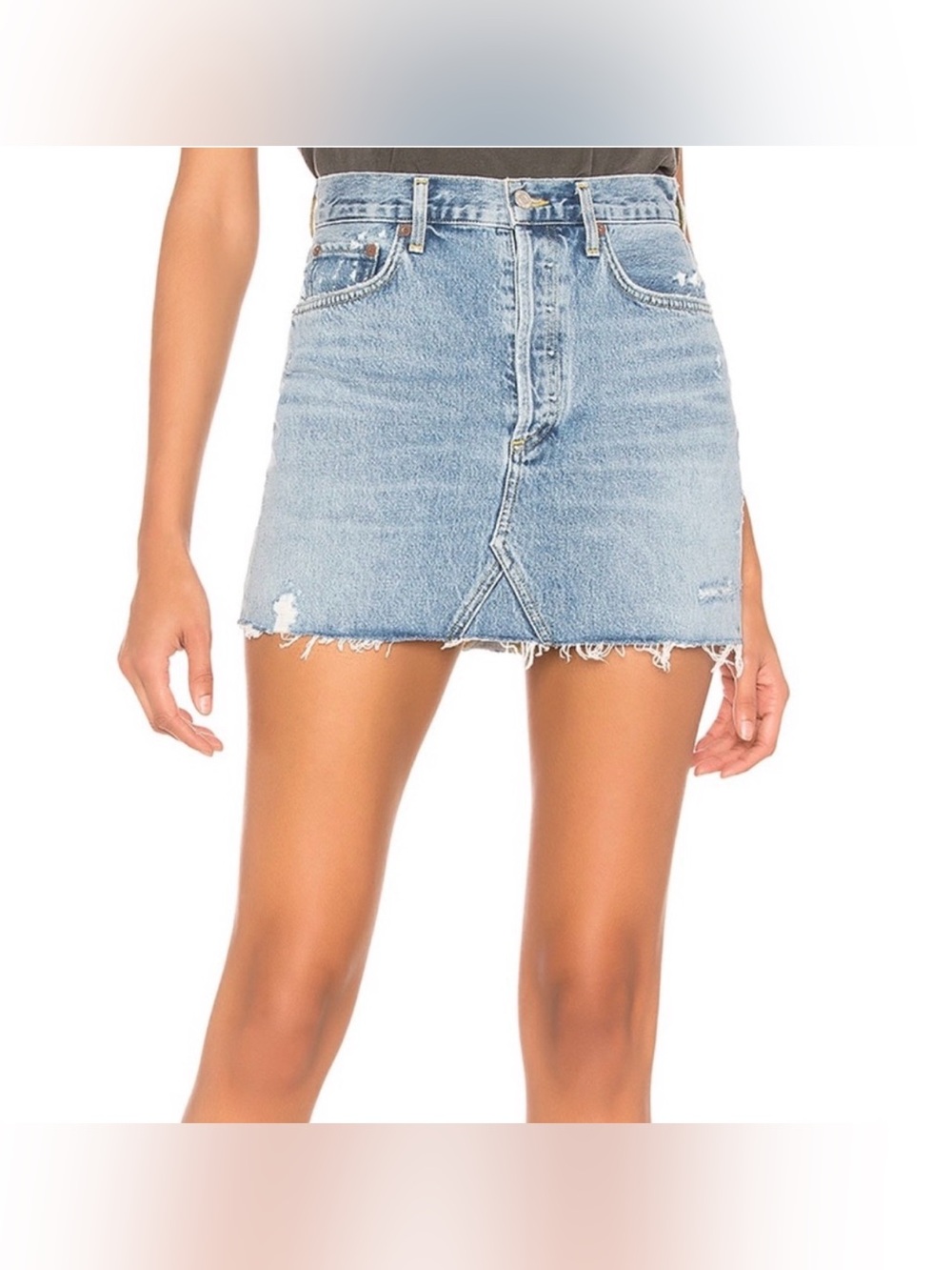 AGOLDE Quinn High-Rise Denim Mini Skirt size 27